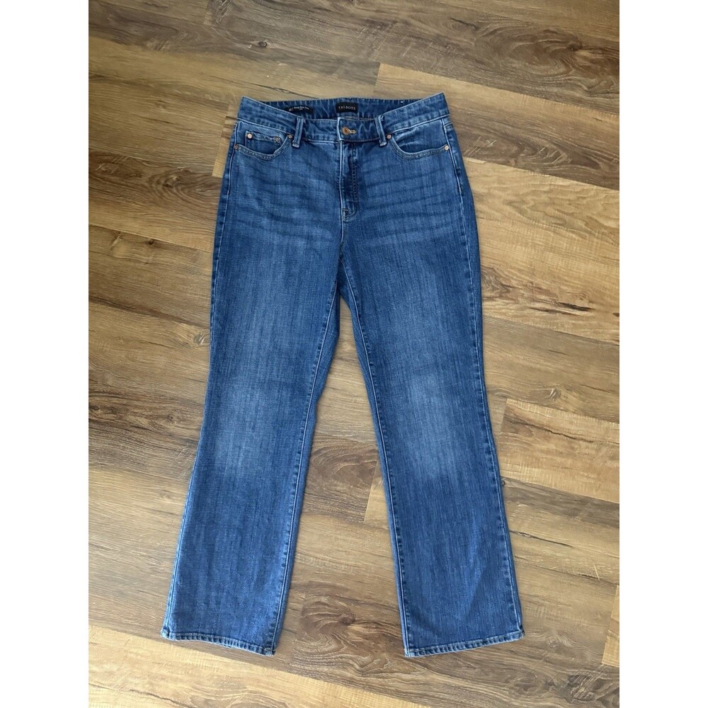 Talbots Curvy Barely Bootcut Jeans Size 10/30 Denim Stretch Medium Wash